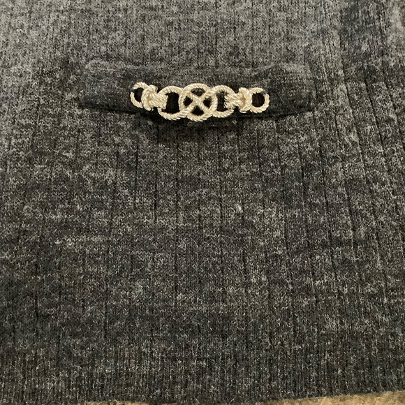 Vintage ADOLFO Wool Quarter- Zip Sweater Sz L 36-38 bust - Picture 9 of 14